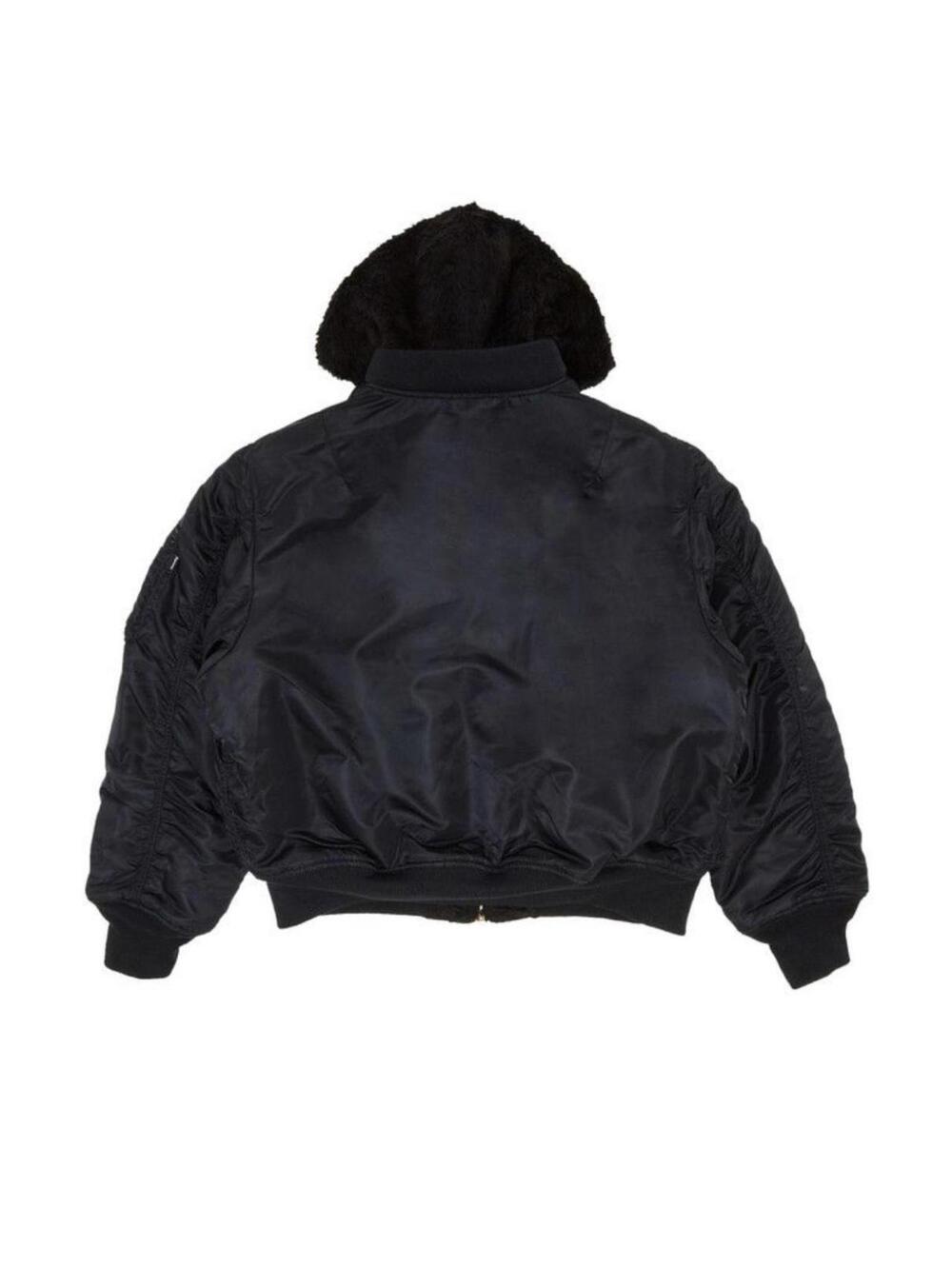 2022 Supreme Faux Fur Reversible MA-1 'Black'